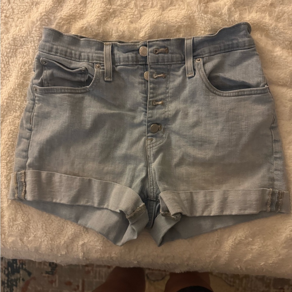 Light Blue Denim Women's Shorts